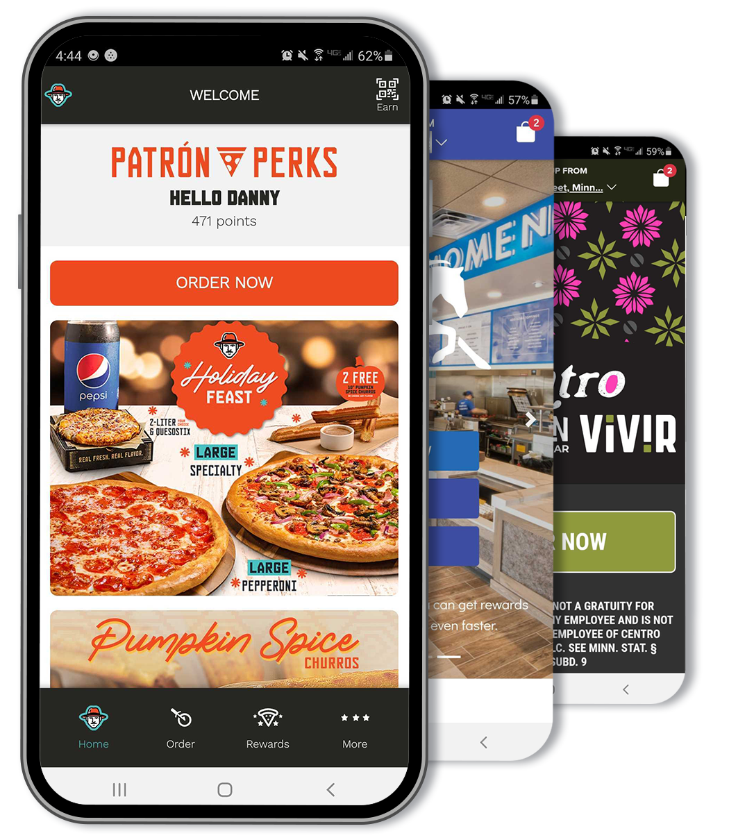 DineEngine Mobile Apps for Loyalty with Ordering